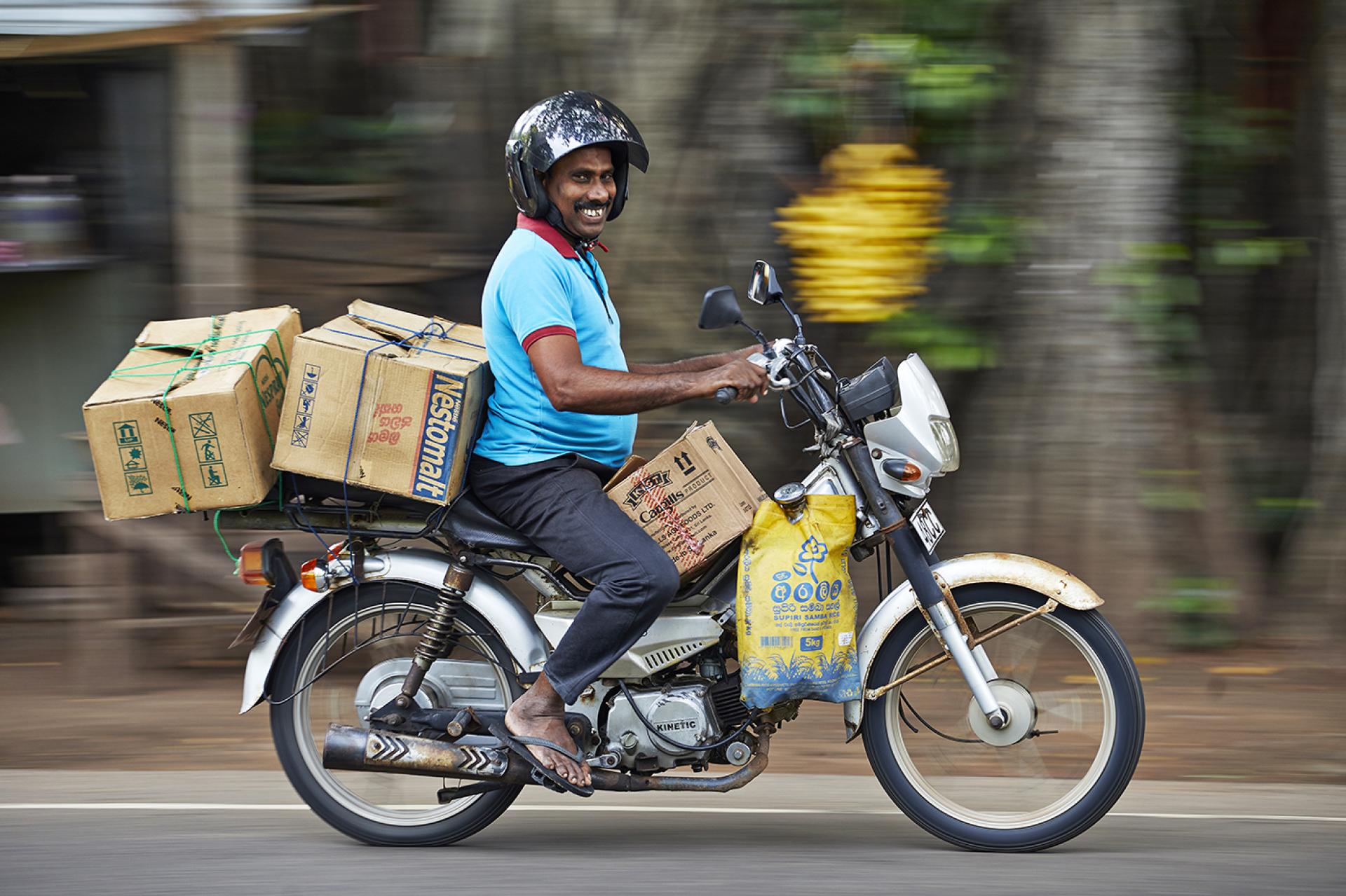 London Photography Awards Winner - Happy moped rider