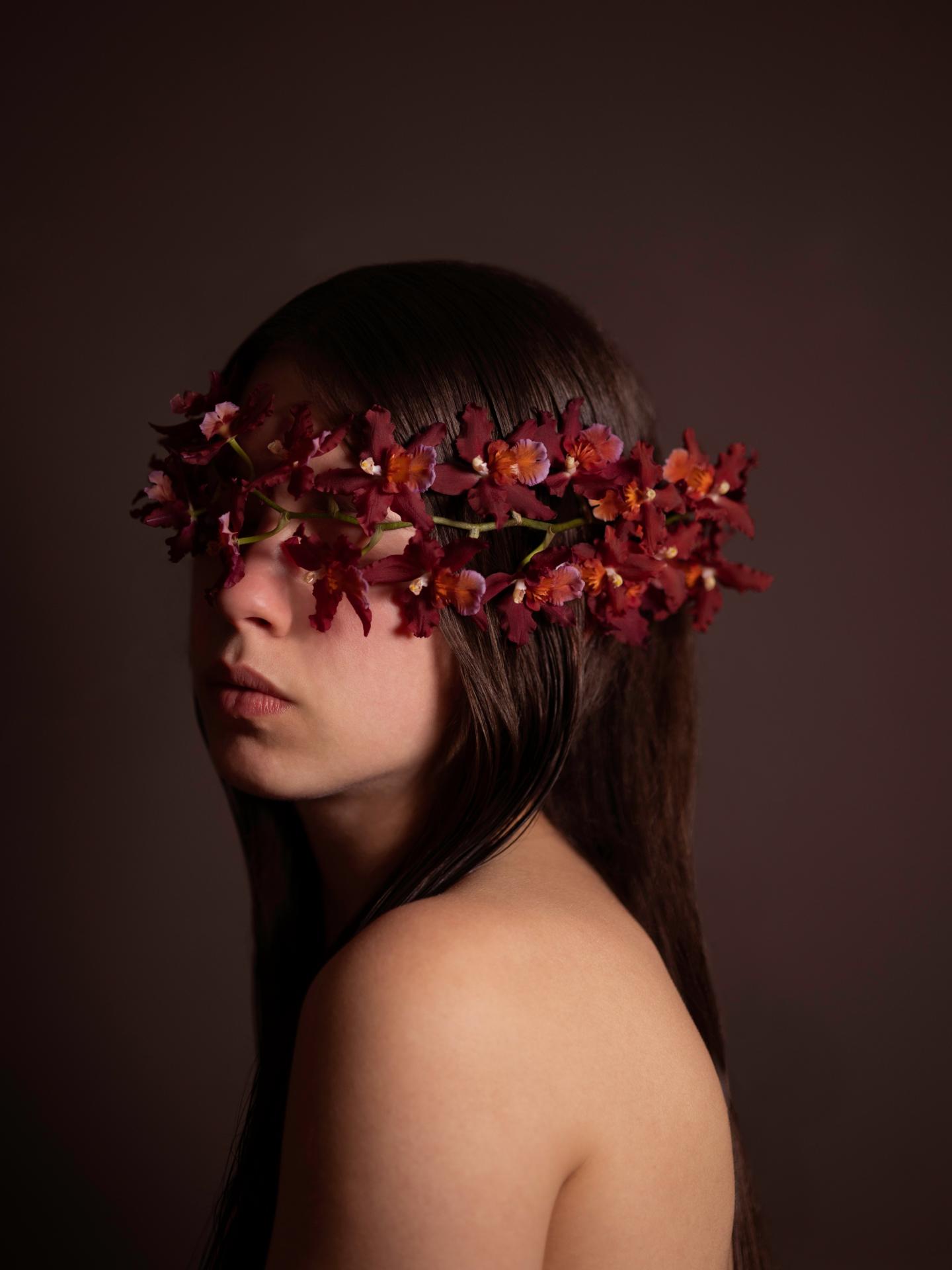 London Photography Awards Winner - Girl with red orchid