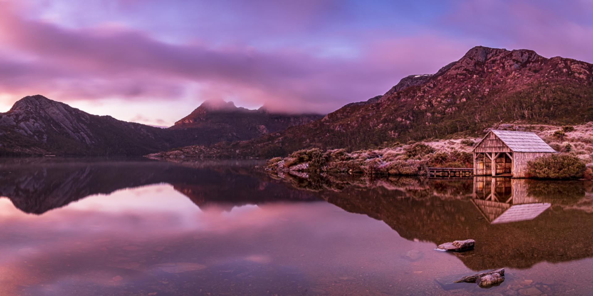 London Photography Awards Winner - Dawn at Dove Lake Tasmania