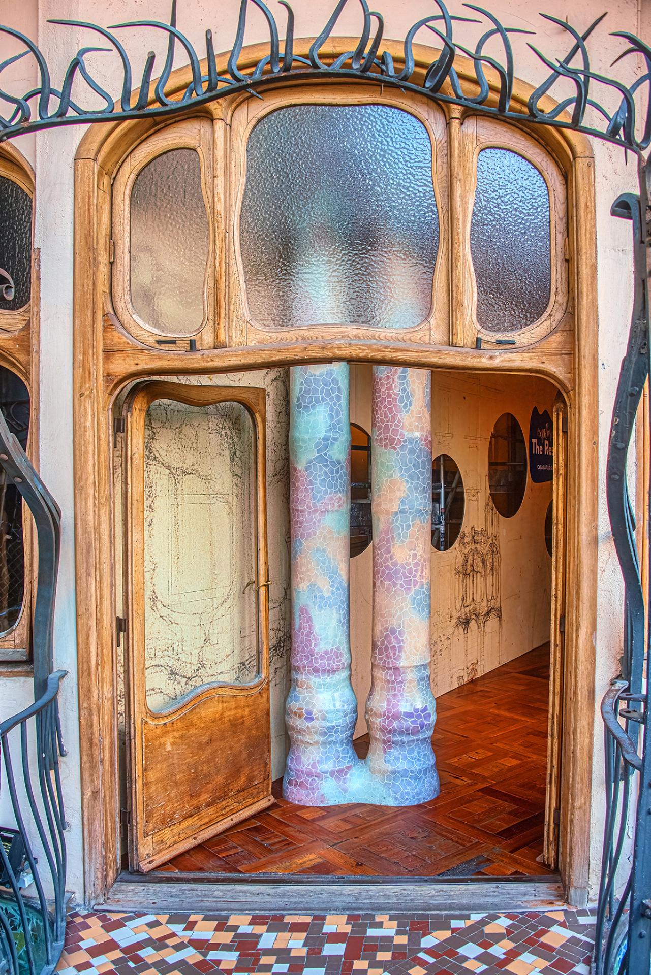 London Photography Awards Winner - Casa Batlló Columns in the Doorway