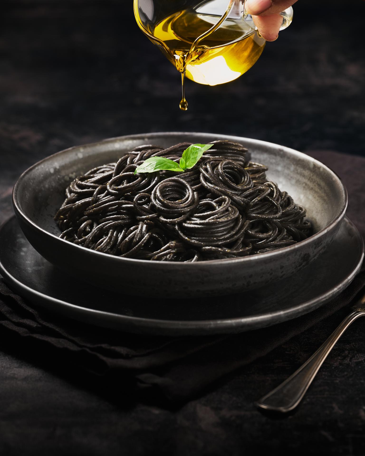 London Photography Awards Winner - Squid Ink Spaghetti with Truffle oil