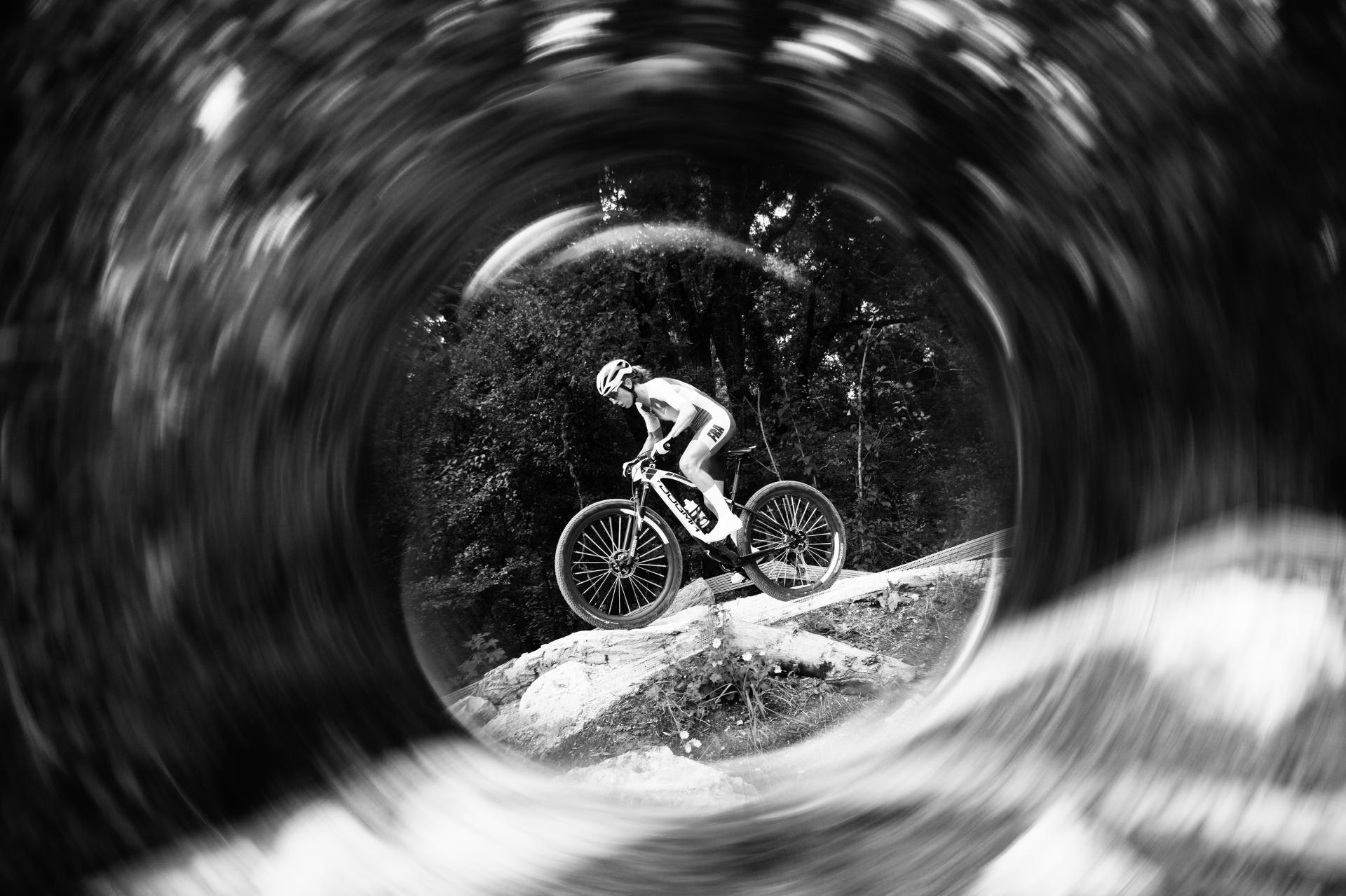 London Photography Awards Winner - Pauline Ferrand-Prévot in her bubble
