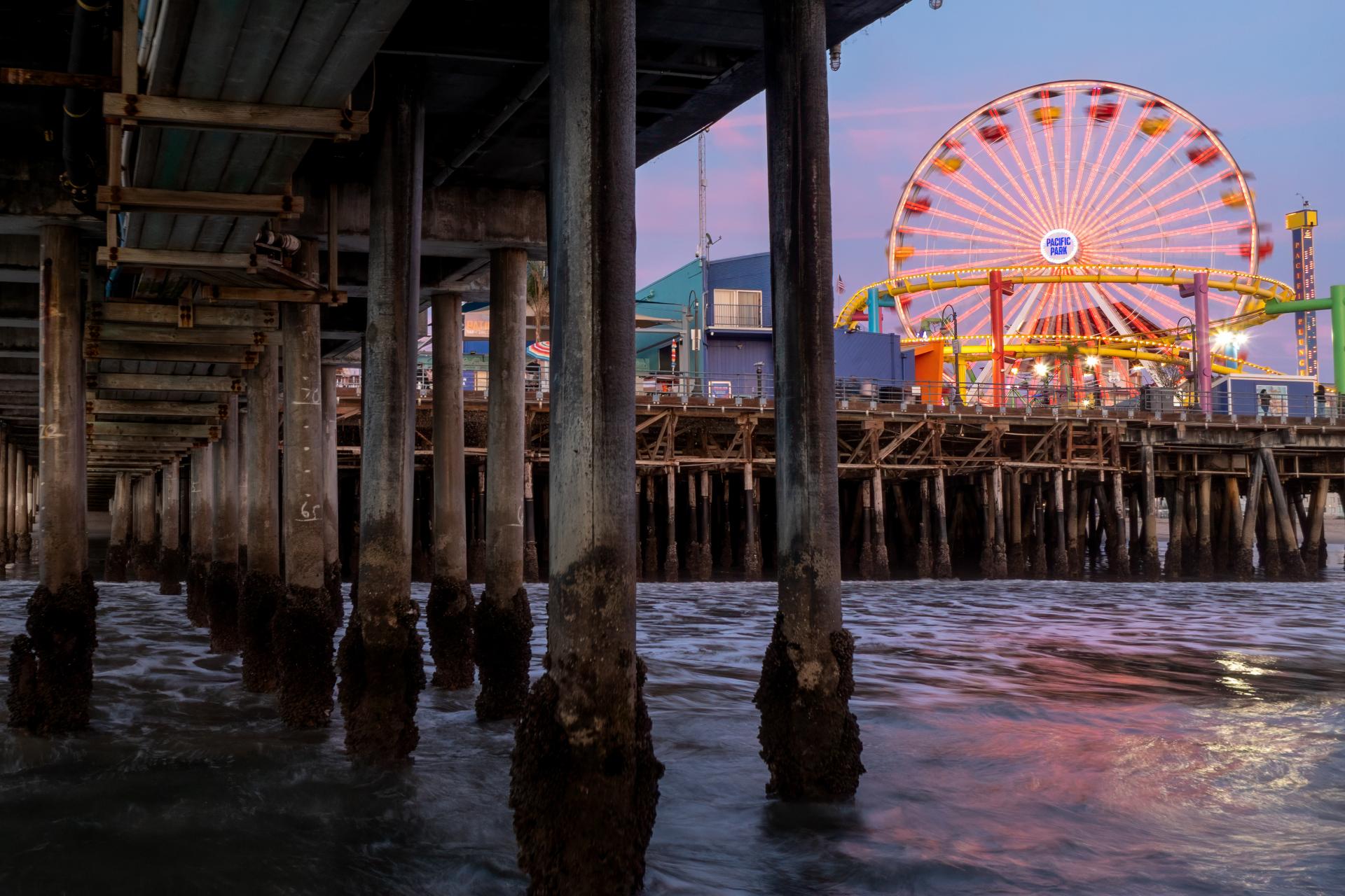 London Photography Awards Winner - Beneath the Glow: Santa Monica Pier at Dusk