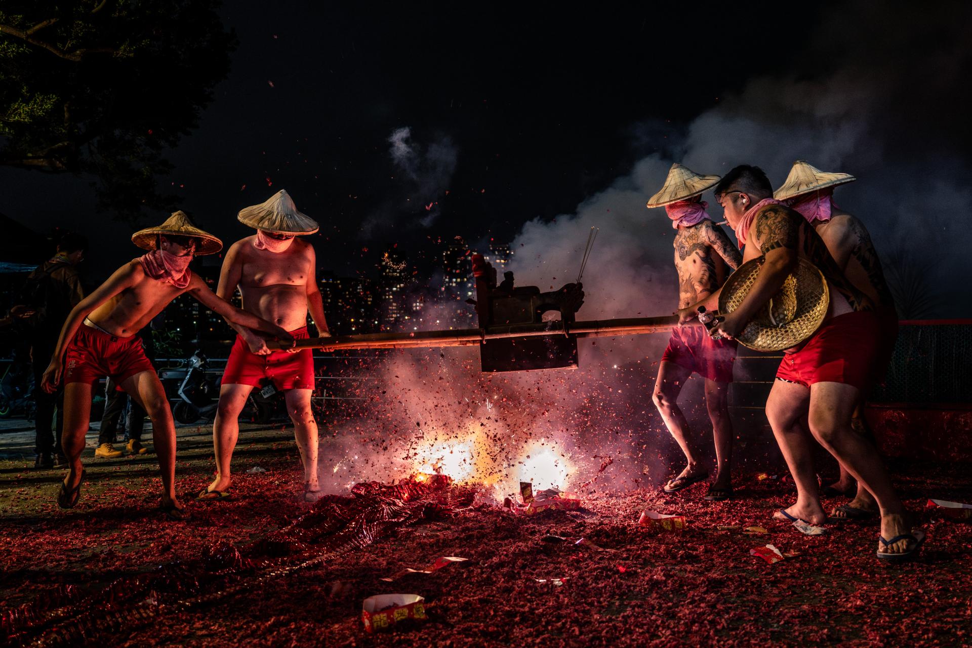 London Photography Awards Winner - The Crimson Baptism: Warriors of Shezidao