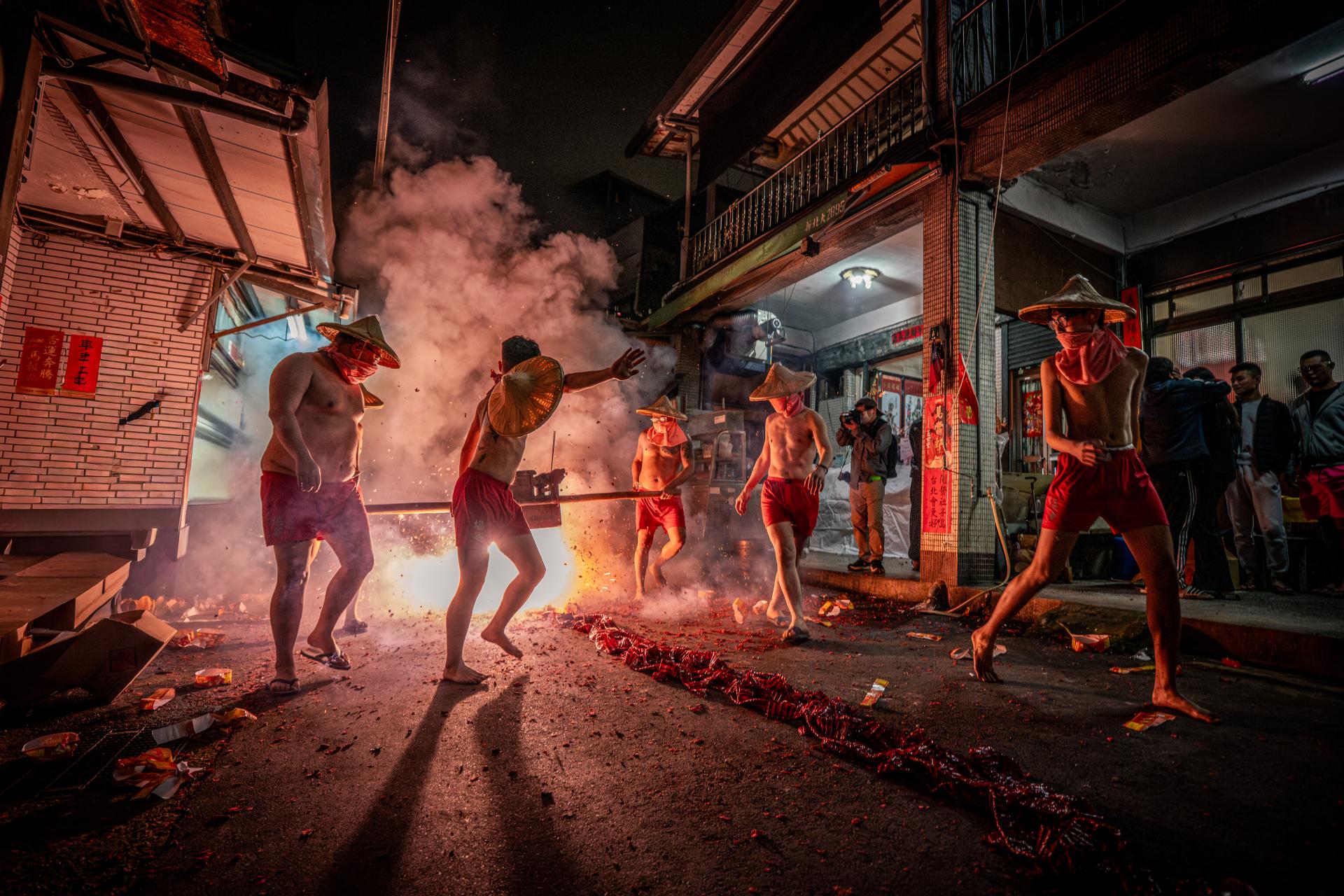London Photography Awards Winner - The Crimson Baptism: Warriors of Shezidao
