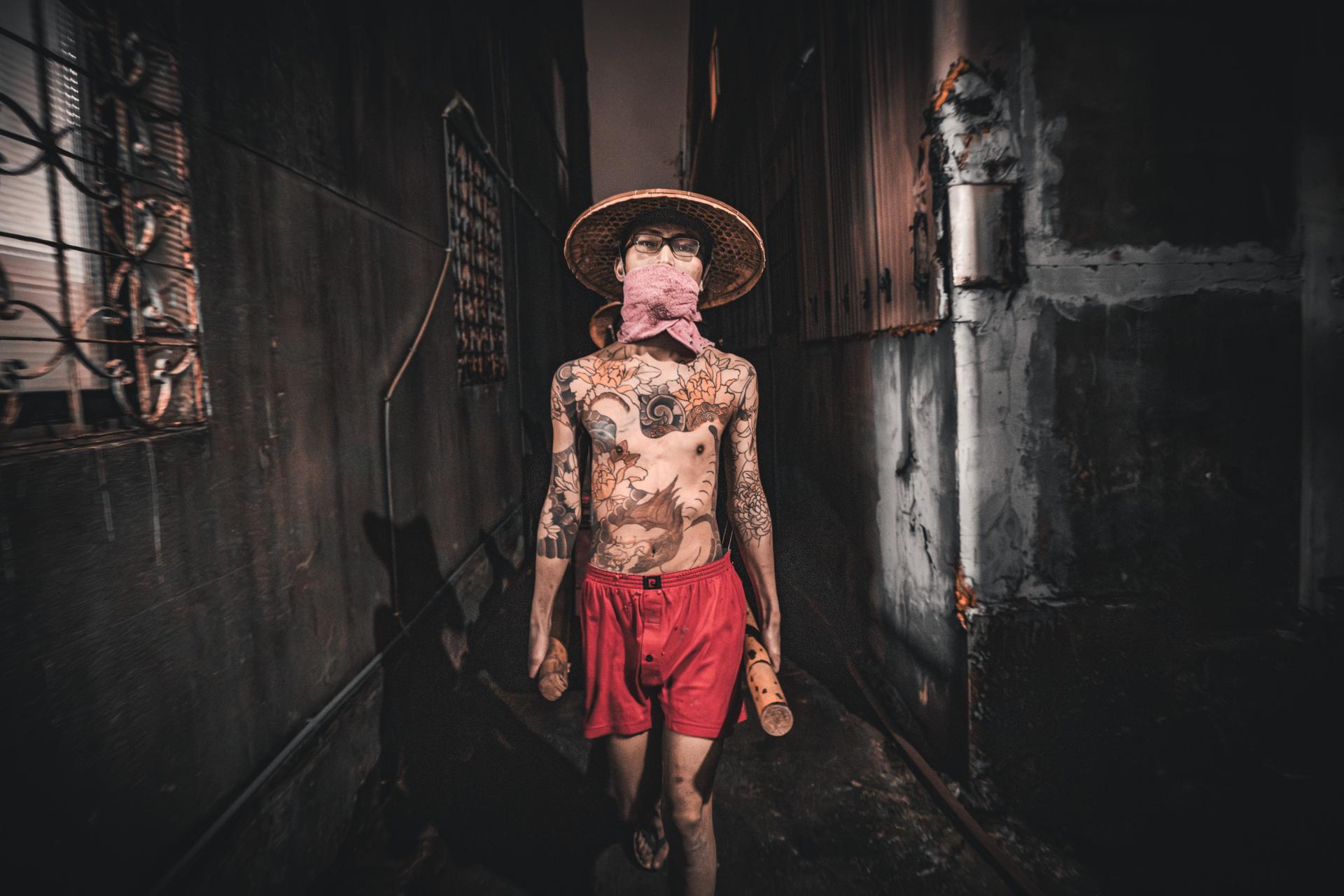 London Photography Awards Winner - The Crimson Baptism: Warriors of Shezidao