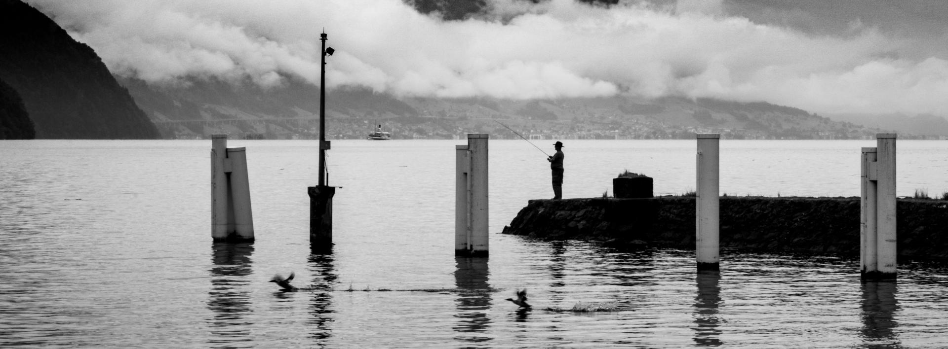 London Photography Awards Winner - Fisherman, Ducks and Steamboat