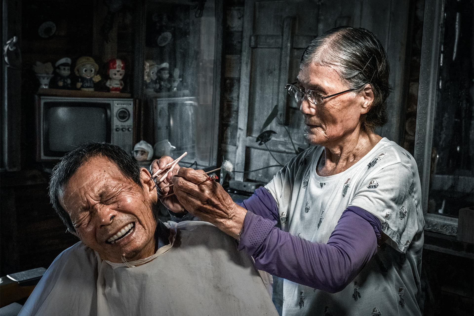 London Photography Awards Winner - The joy of ear cleaning